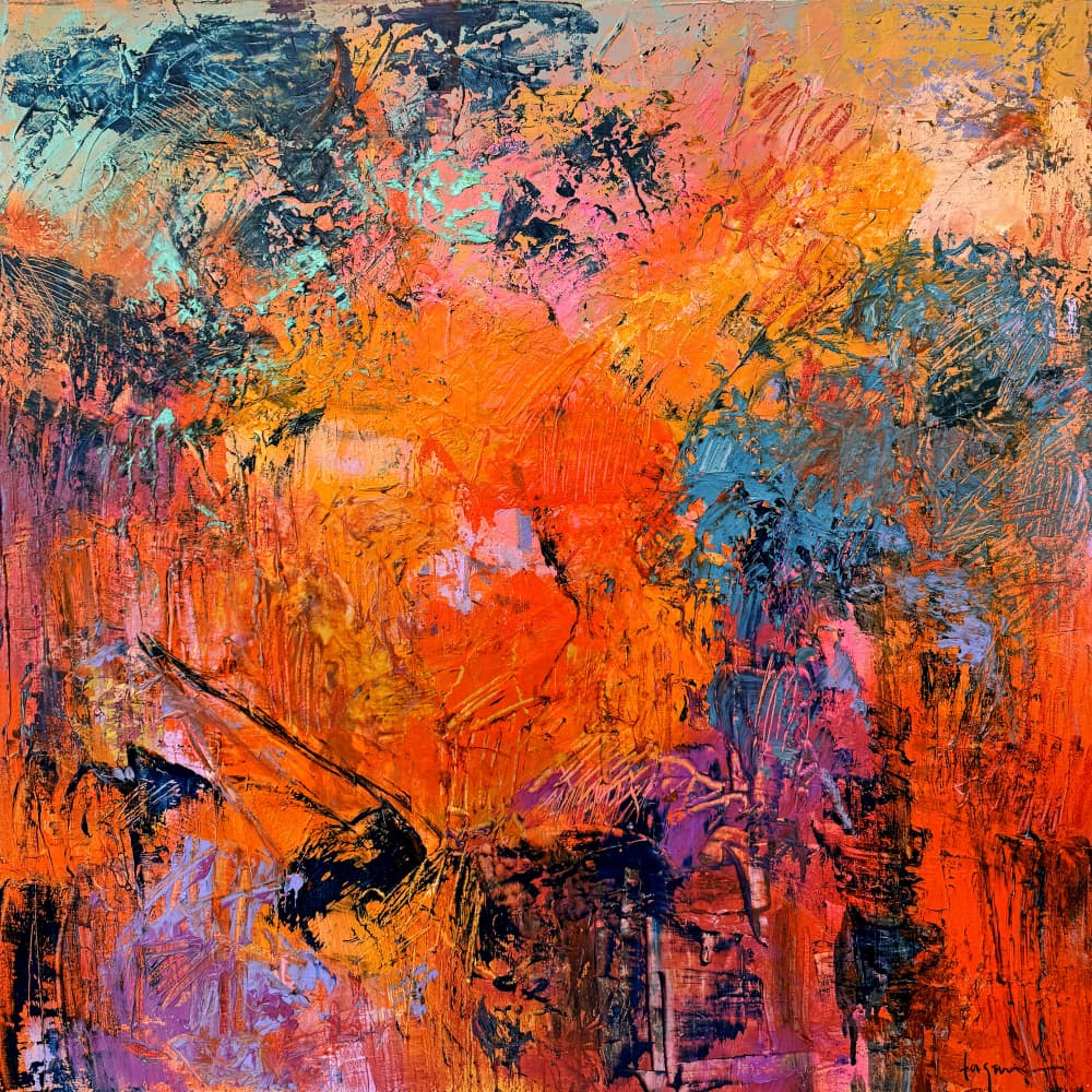 Dynamic Color Explosion by Dorothy Fagan — canvas wall art