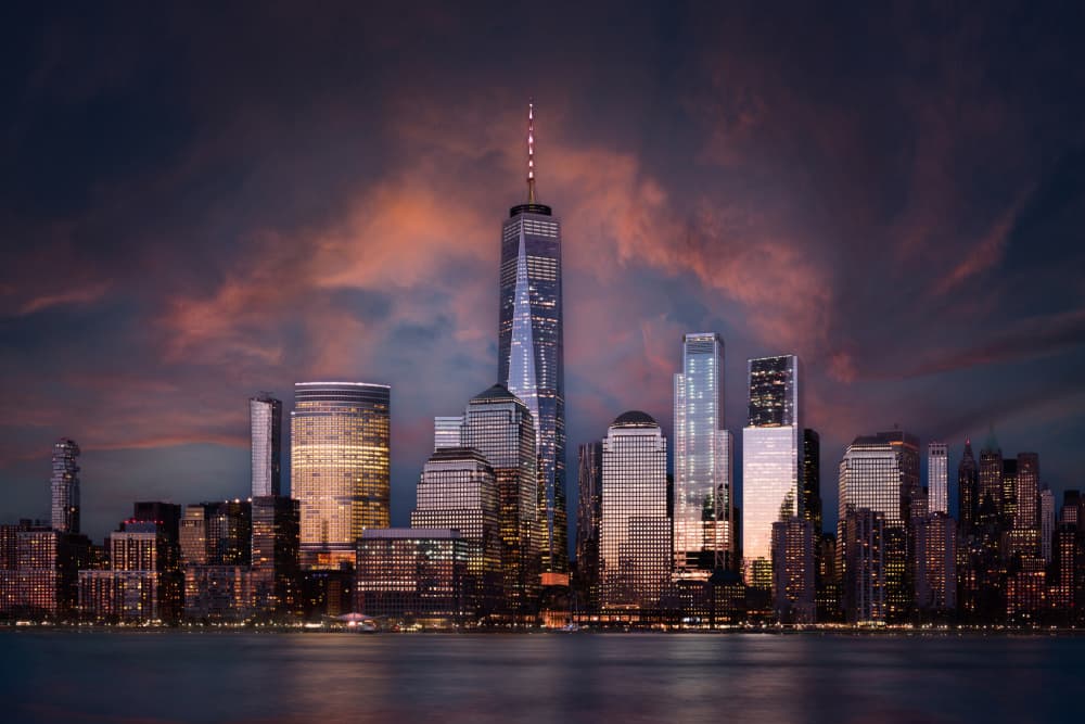New York City Twilight by Bart Michiels — canvas wall art