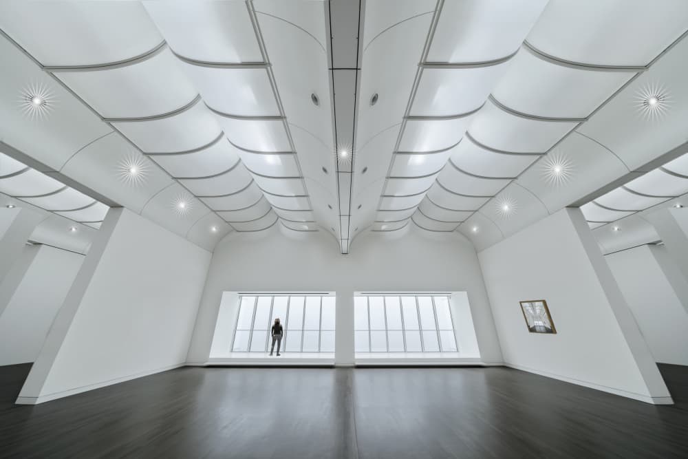 Solitary Figure Modern Space by fotomarion — canvas wall art