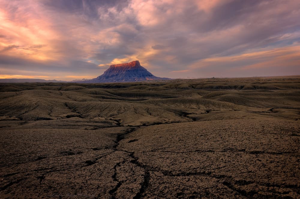Majestic Mesa Sunset by Liguang Huang — canvas wall art