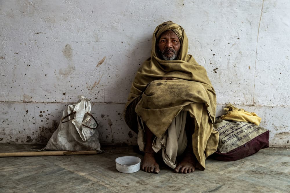 Pensive Old Man by Giuseppe DAmico — canvas wall art