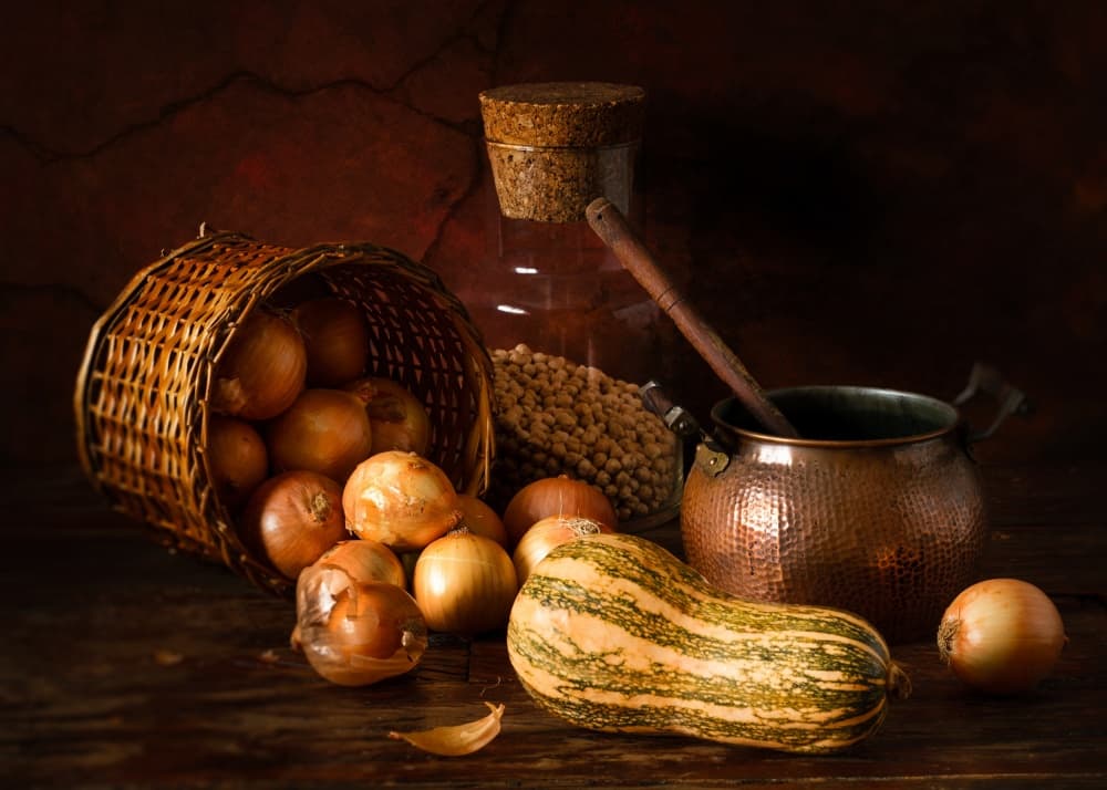 Rustic Harvest Ingredients by Luiz Laercio — canvas wall art