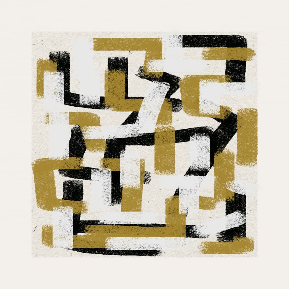 Abstract Maze by THE MIUUS STUDIO — canvas wall art