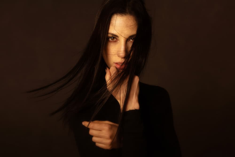 Intense Dark Gaze by Filippo Manini — canvas wall art