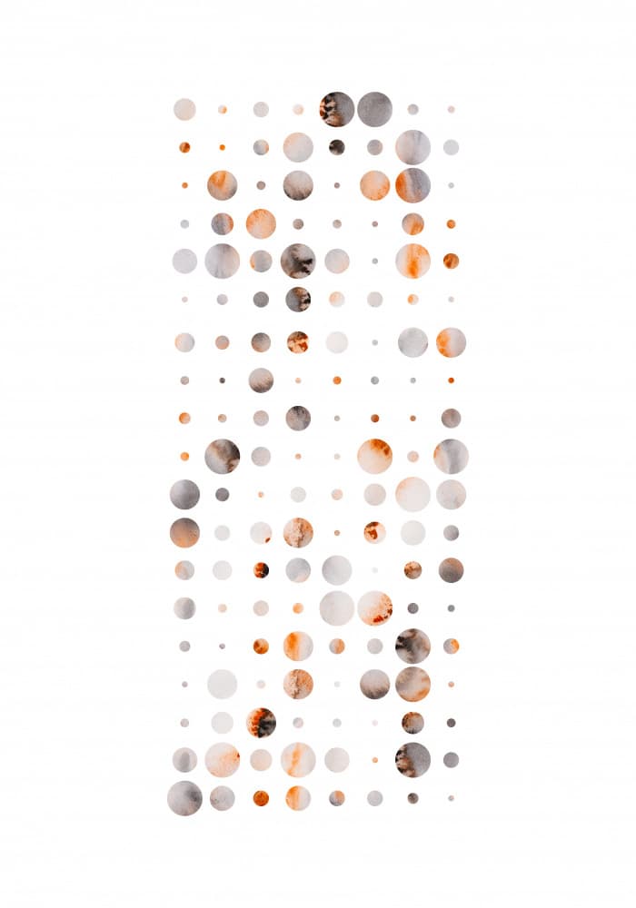 Earthy Abstract Circles by Fabiana Silveira — canvas wall art
