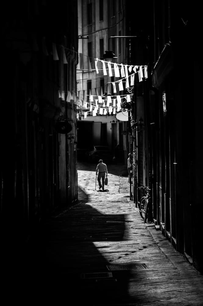 Urban Journey Old Man by Alessandro Traverso — canvas wall art