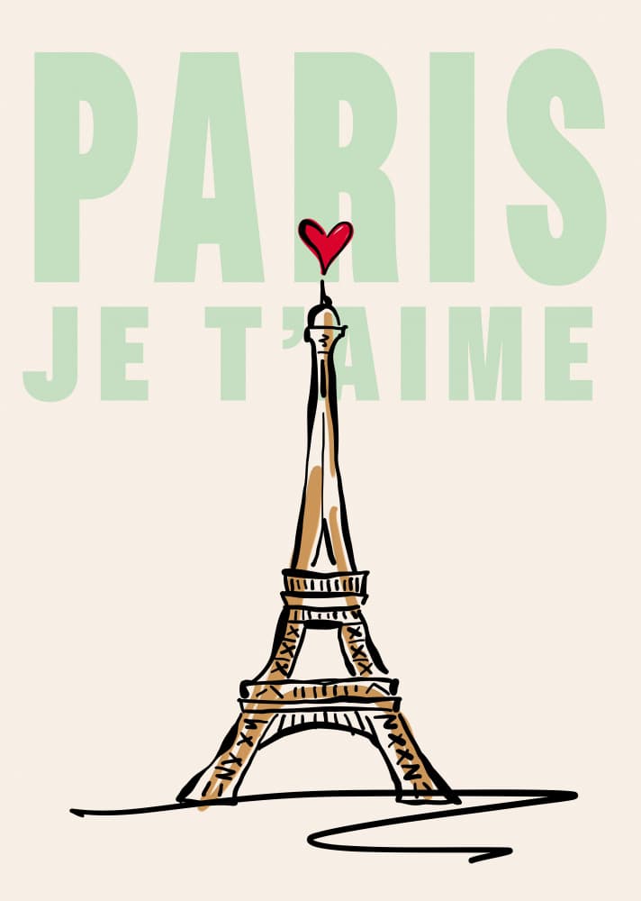 Paris Je T'aime by Rio Soléy — canvas wall art