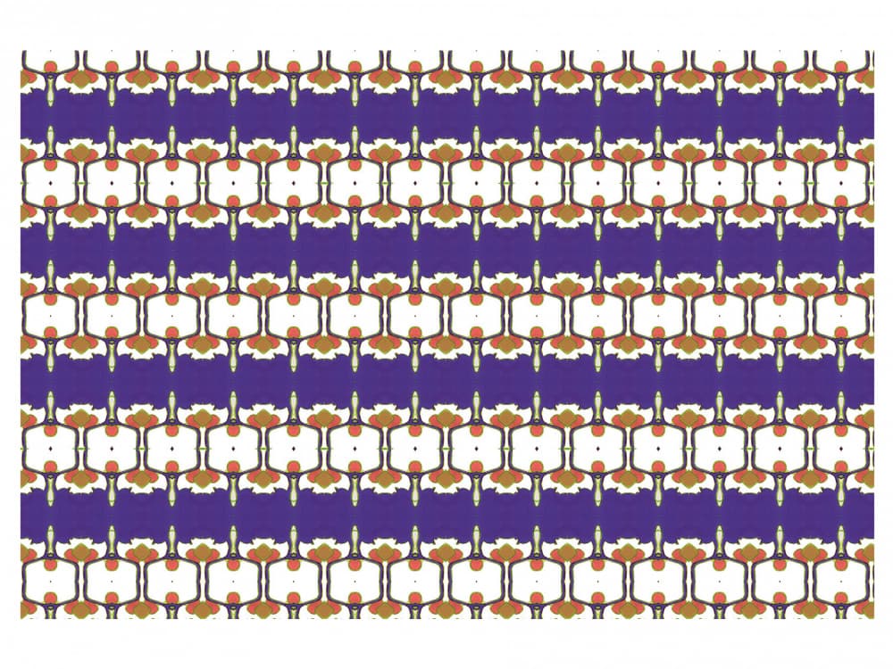 Purple Bohemian Pattern by Breanna Megan Studio — canvas wall art