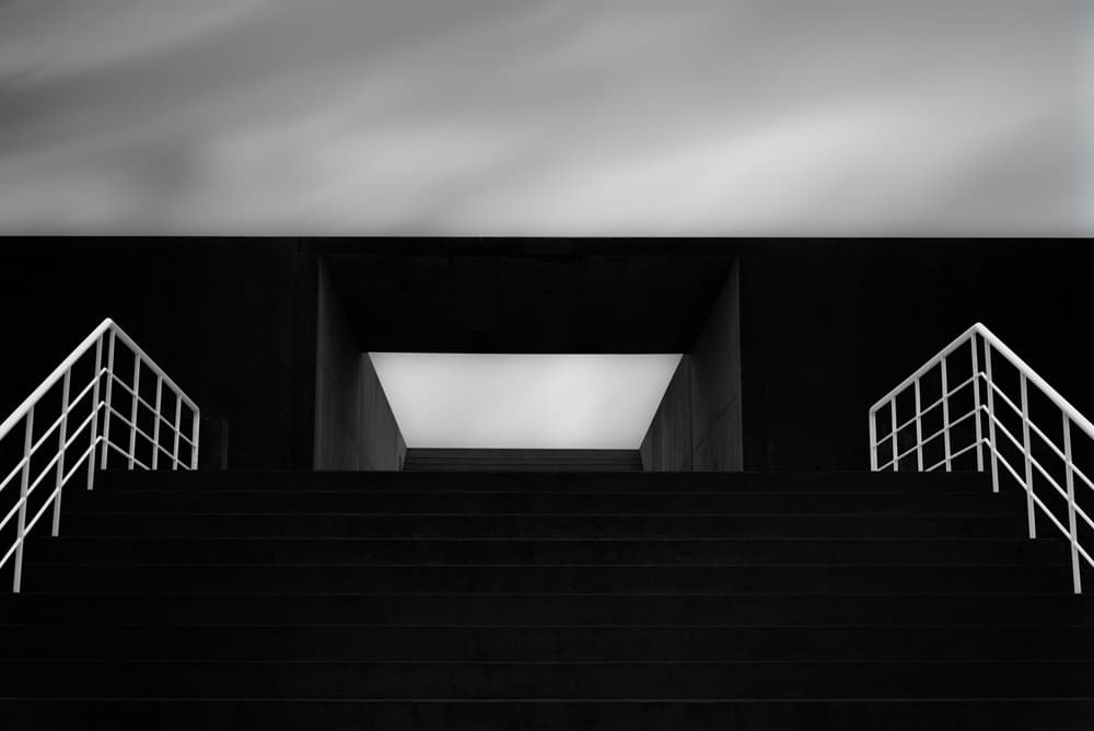 Ascending Light Tunnel by João Castro — canvas wall art