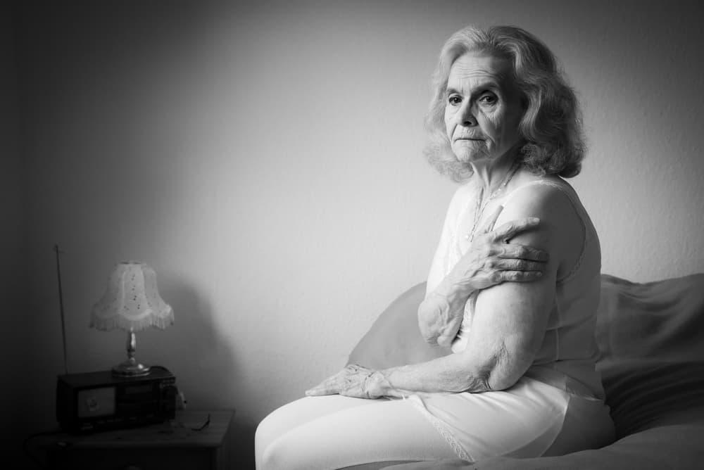 Thoughtful Senior Portrait by Axel K. Schoeps — canvas wall art