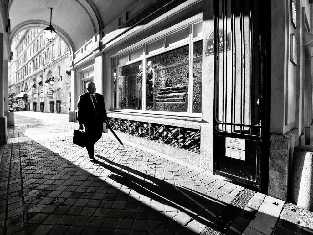 Elegant Man City Passage by Jasmine Zhang — canvas wall art