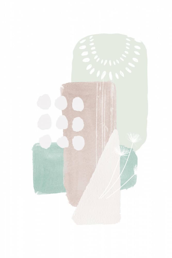 Soft Pastel Abstraction by Sally Ann Moss — canvas wall art