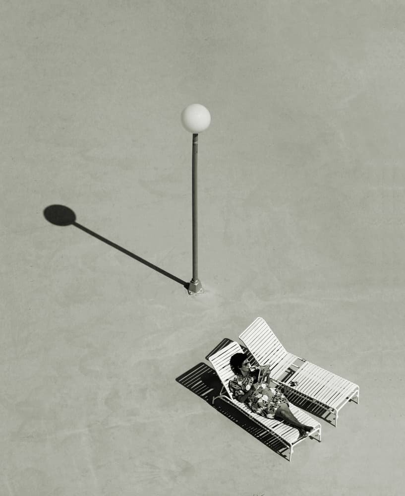 Sunny Leisure Overhead by Michael Burlak — canvas wall art