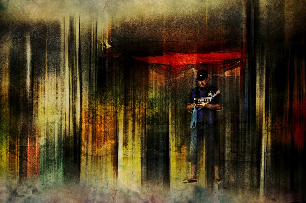 Urban Man Abstract by Jan van der Linden — canvas wall art