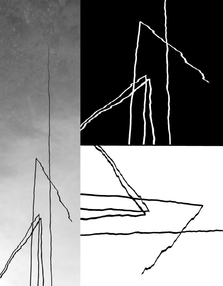 Stark Geometric Lines by Dorothee Lieb — canvas wall art