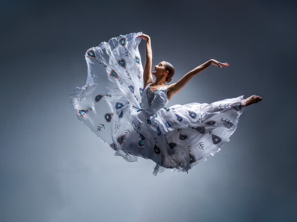 Ethereal Dancer In Flight by Jeff Wang — canvas wall art