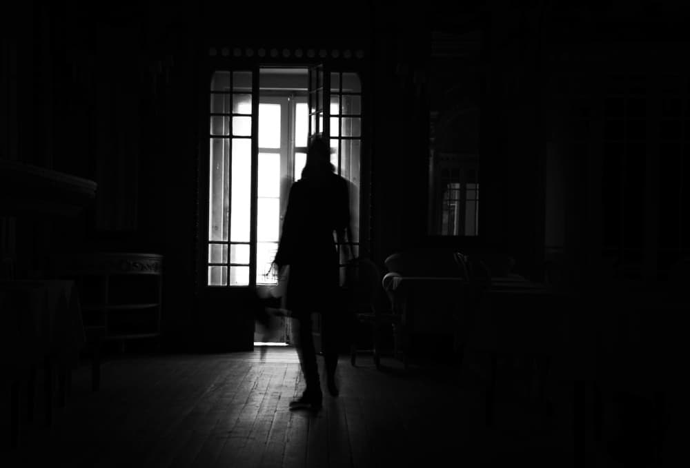 Mysterious Doorway Silhouette by Fernando Alves — canvas wall art