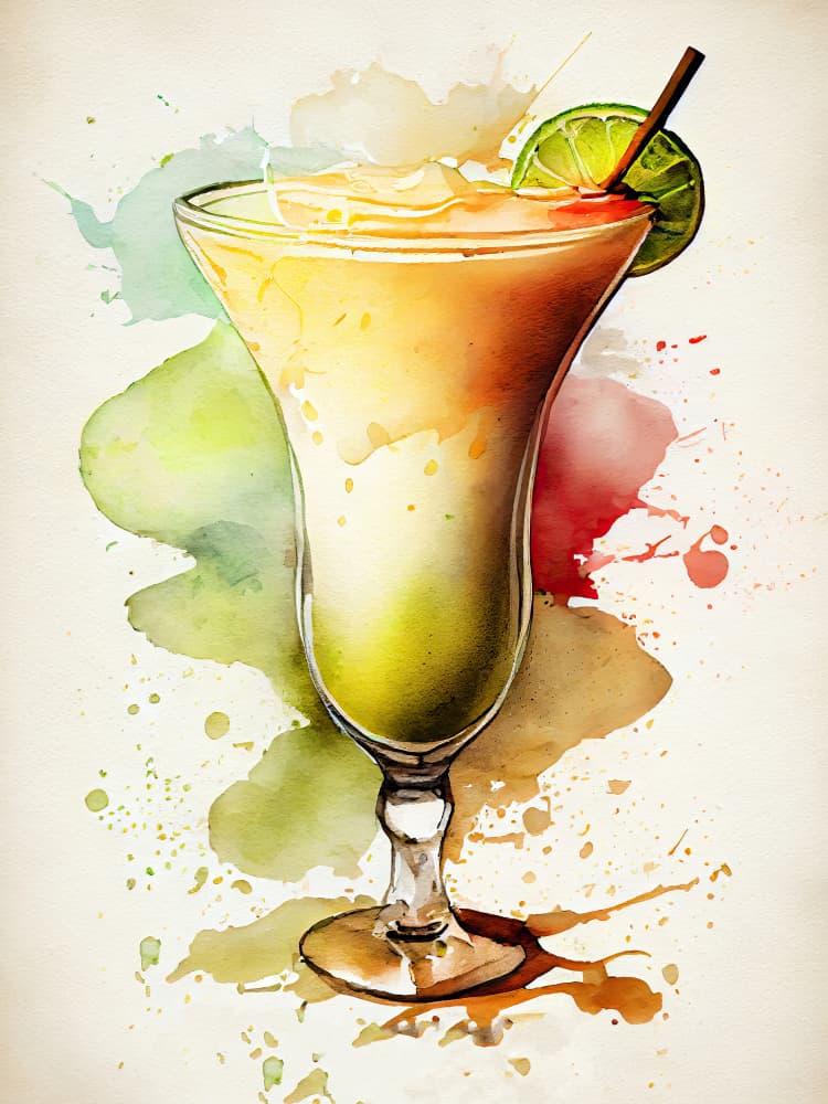 Drinks cocktail by Justyna Jaszke — canvas wall art