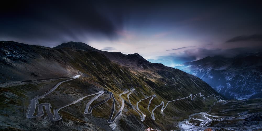 Winding Mountain Pass by Sven Kohnke — canvas wall art