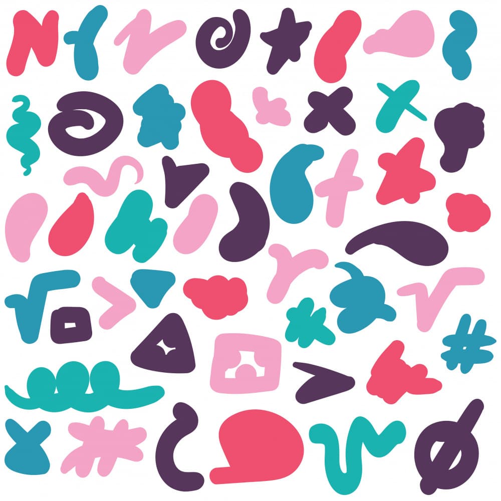 Playful Abstract Doodles by Marika Barsrsind — canvas wall art