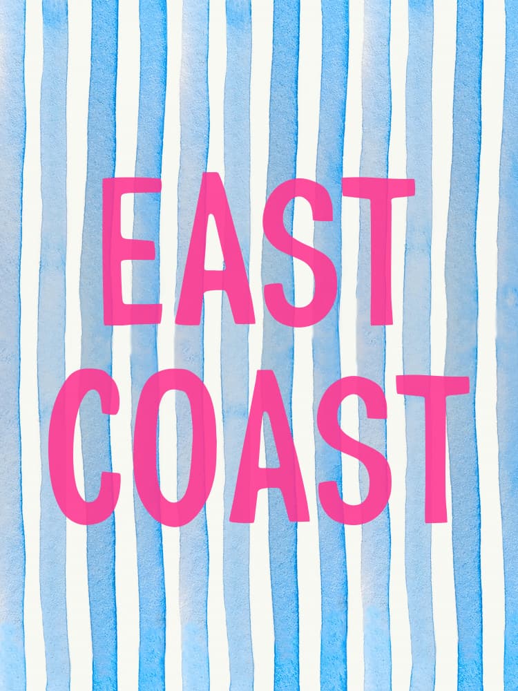 East Coast Blue Stripes by Jolly and Dash — canvas wall art