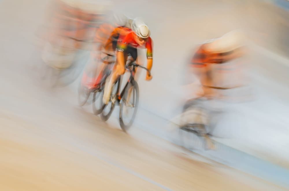 Fast Track Cycling by Joshua Raif — canvas wall art