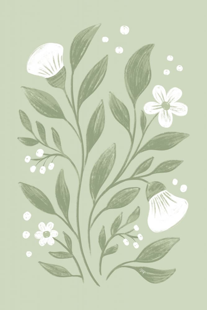 Wild Sage Botanicals by Martina — canvas wall art