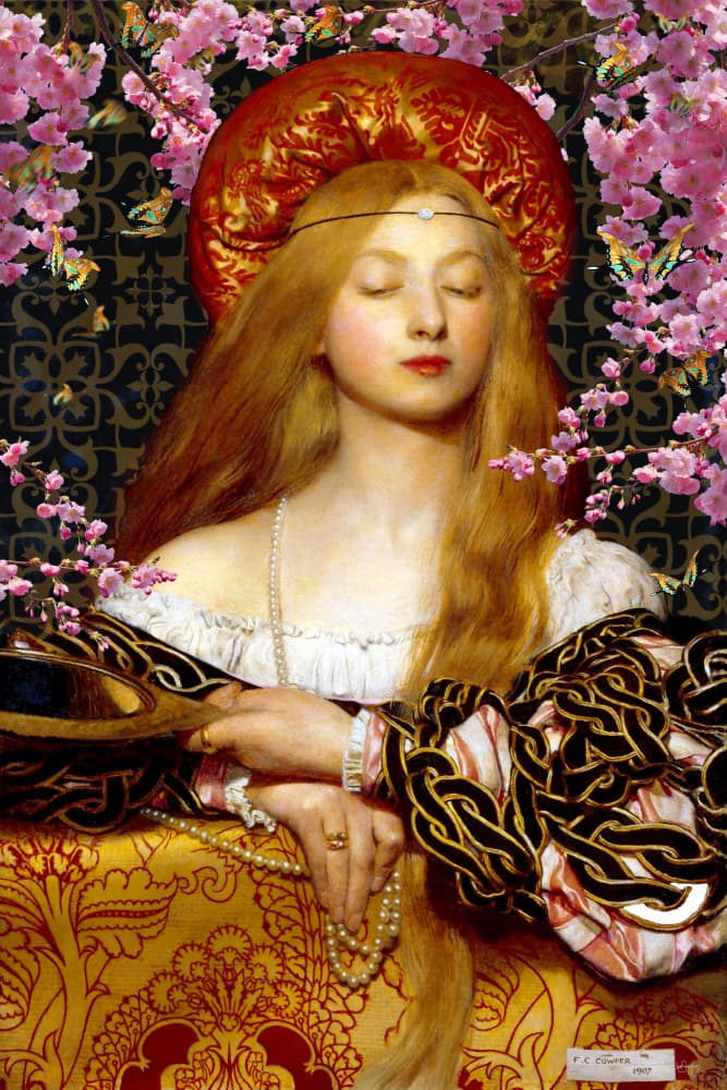 Serene Lady Blossoms by Sue Skellern — canvas wall art