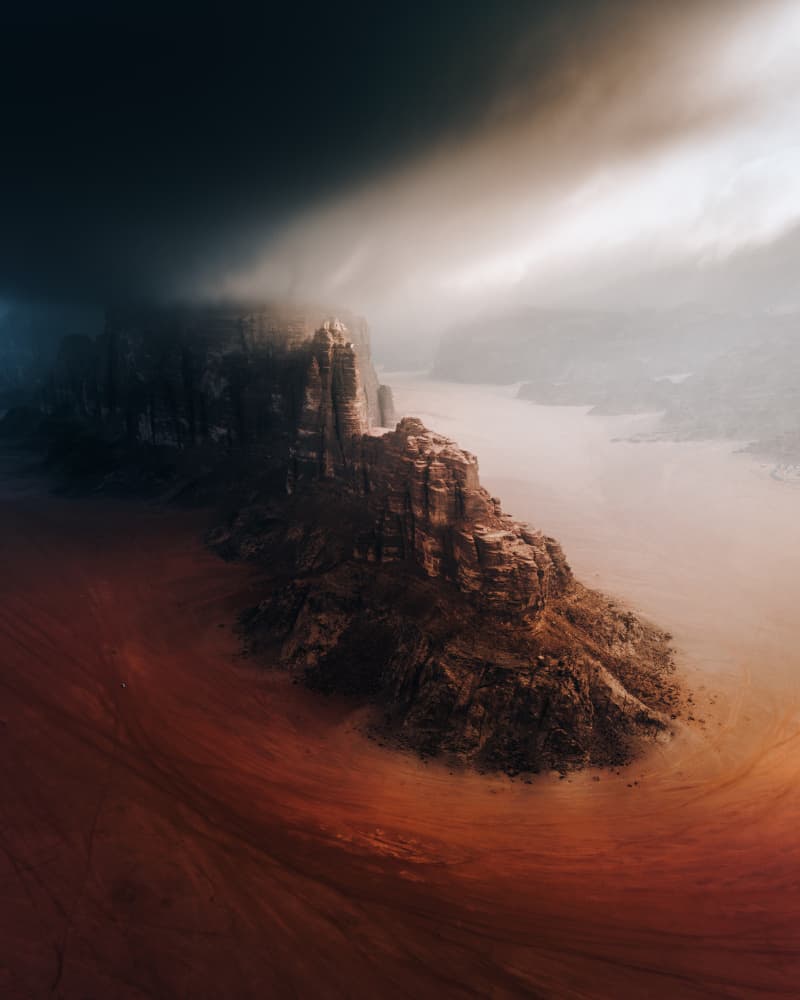 Dramatic Canyon Vista by Witold Ziomek — canvas wall art