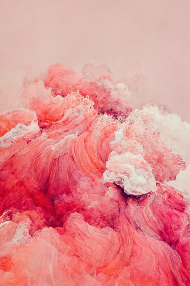 Crimson Waves by Treechild — canvas wall art