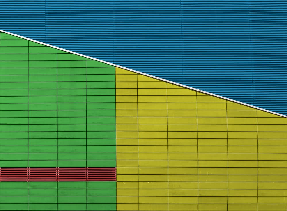 Vibrant Geometric Architecture by Jois Domont ( J.L.G.) — canvas wall art