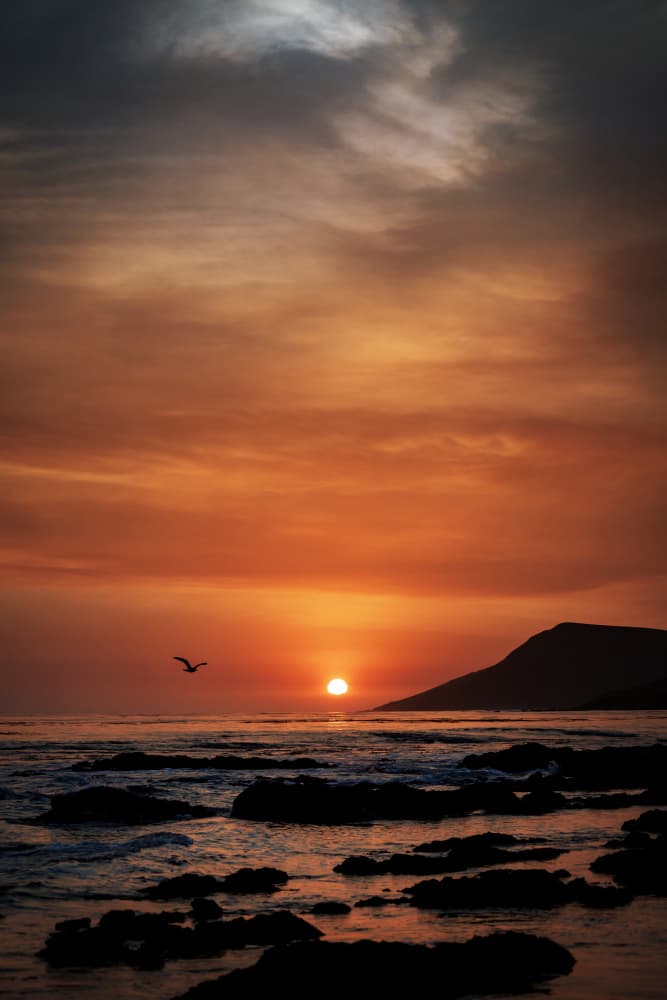 Golden Ocean Sunset by Tim Mossholder — canvas wall art