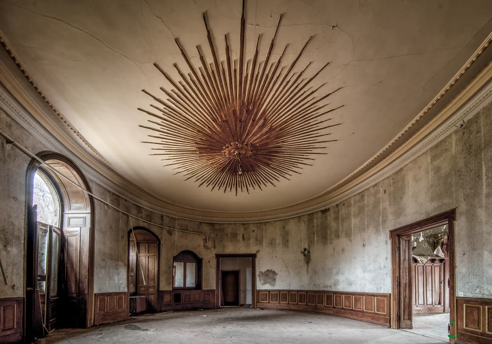 Forgotten Sunburst Hall by Hans Günther — canvas wall art