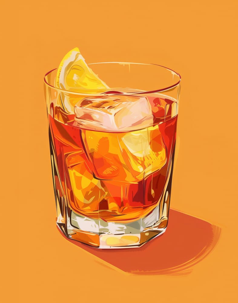 Refreshing Orange Cocktail by Jolly and Dash — canvas wall art