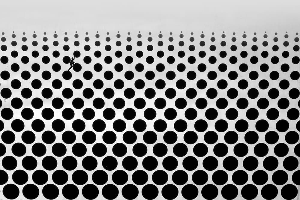 Optical Dot Journey by Ekkachai Khemkum — canvas wall art