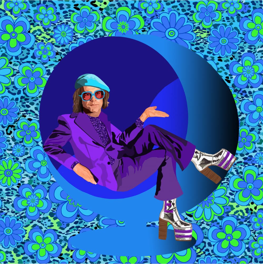 Vibrant Mod Fashion by Lynnda Rakos — canvas wall art