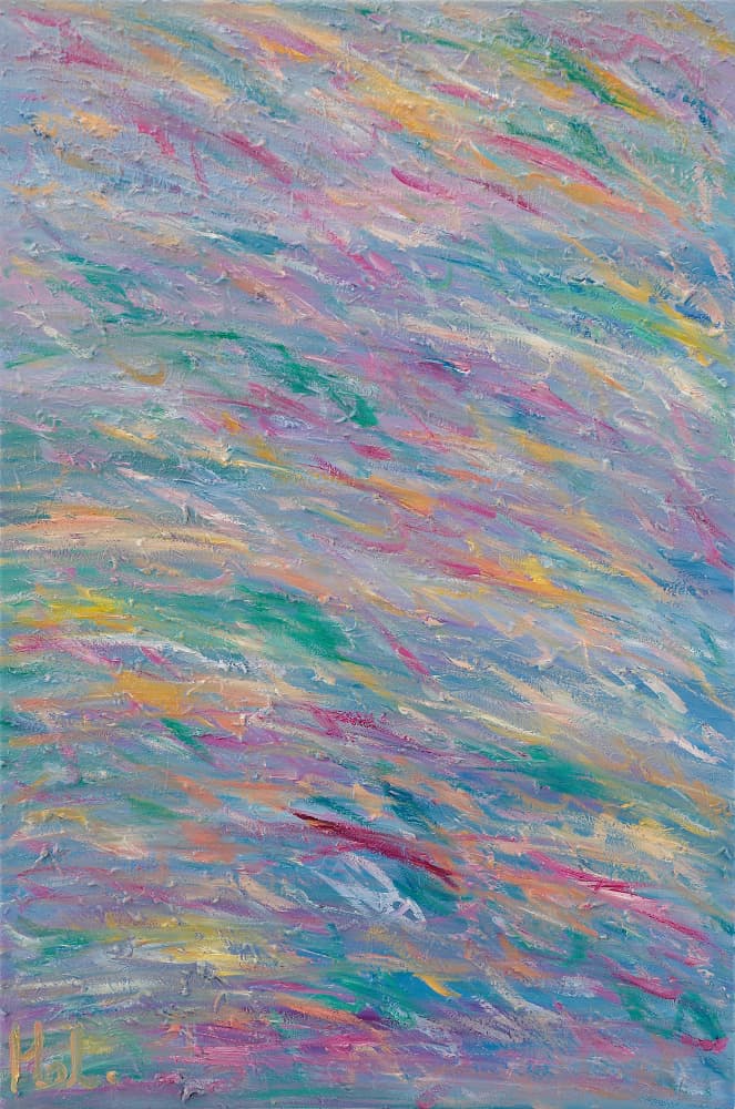 Vibrant Swirling Colors by Helen Joynson — canvas wall art