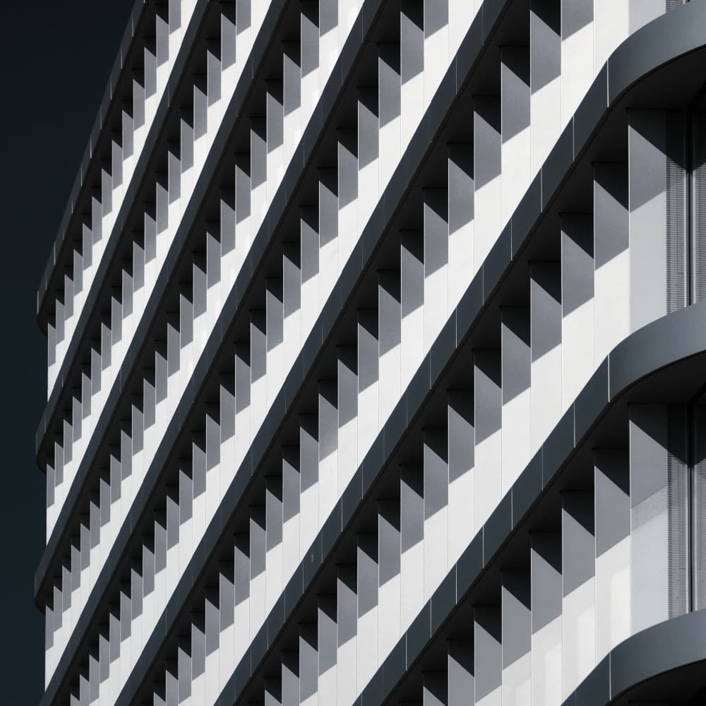 Sleek Facade Geometry by Hans-Wolfgang Hawerkamp — canvas wall art