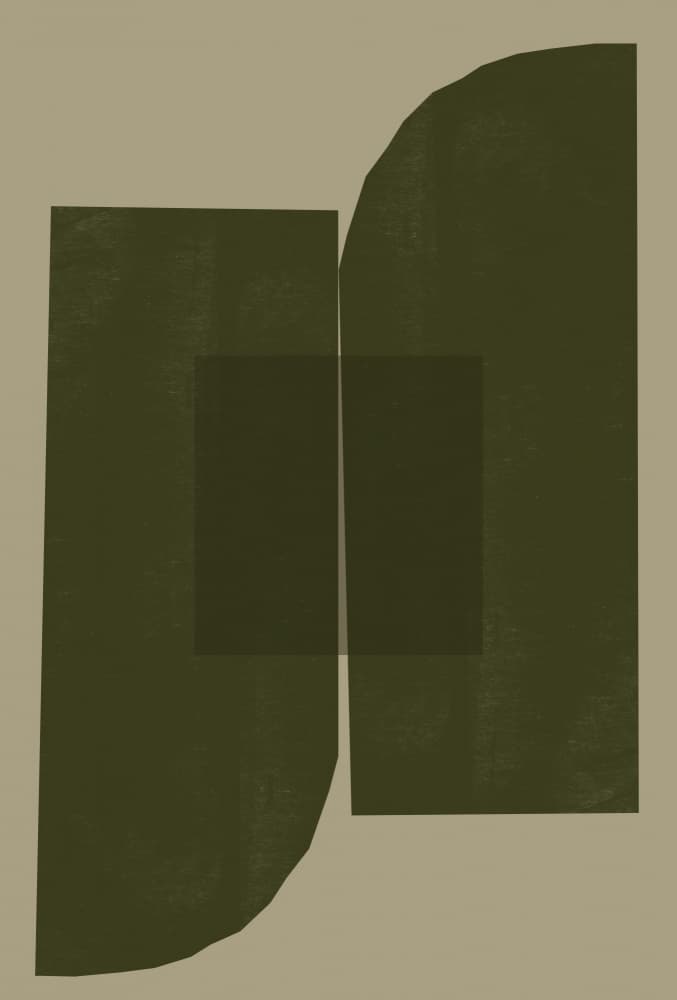Dark Geometric Forms by THE MIUUS STUDIO — canvas wall art