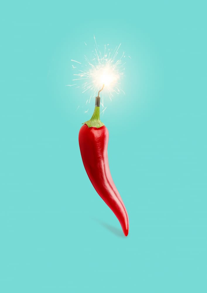 Hot Chili Sparkler by Artem Pozdniakov — canvas wall art