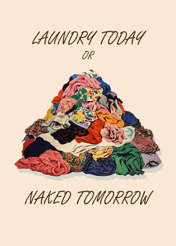 Funny Laundry Quote by Pictufy Studio IV — canvas wall art
