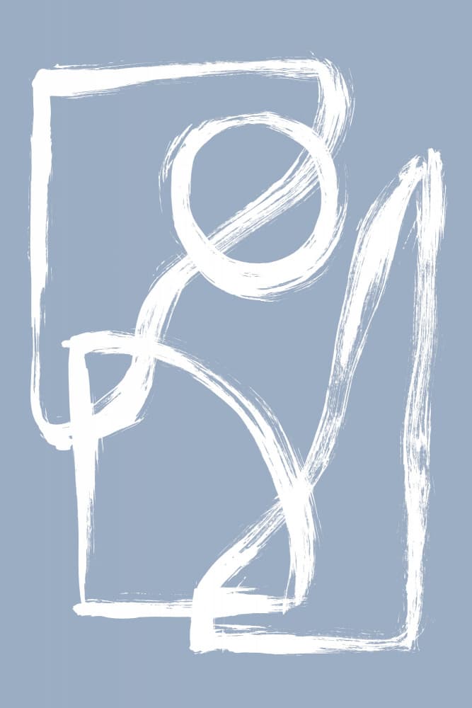 Brush Shapes 3X by Mareike Böhmer — canvas wall art