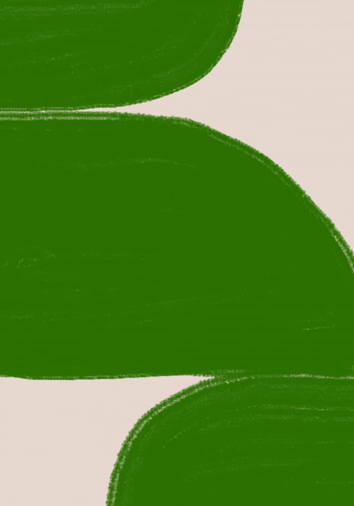 Green Waves Harmony by THE MIUUS STUDIO — canvas wall art