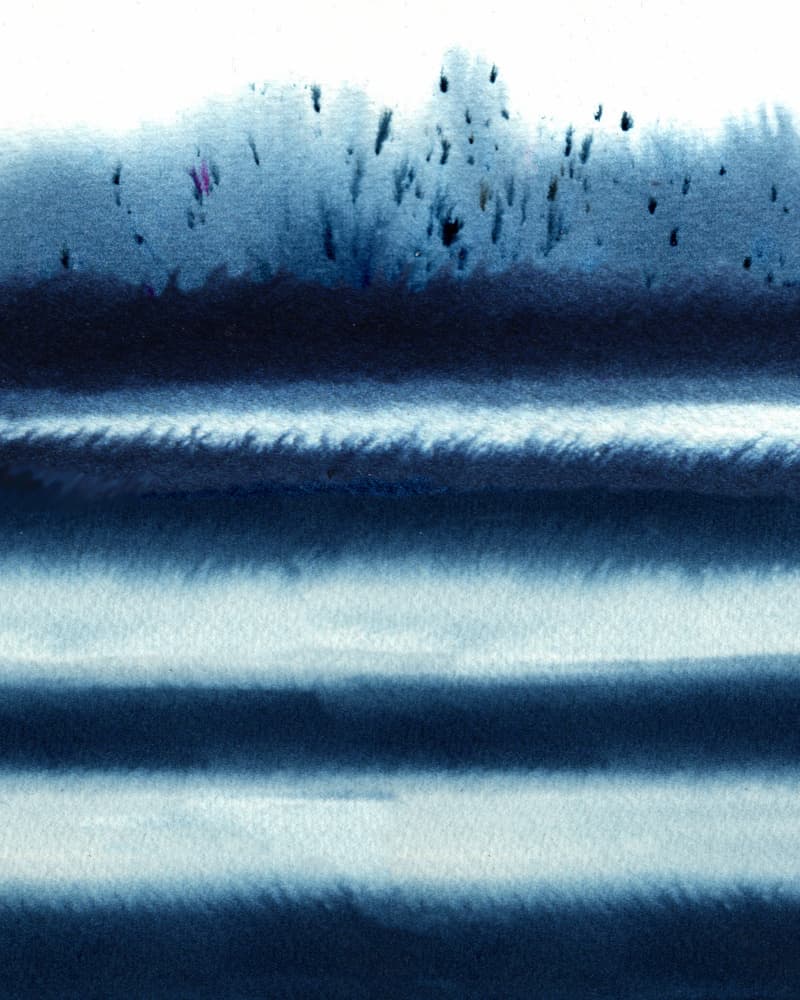 Deep Ocean Stripes by Alexandra Weise — canvas wall art