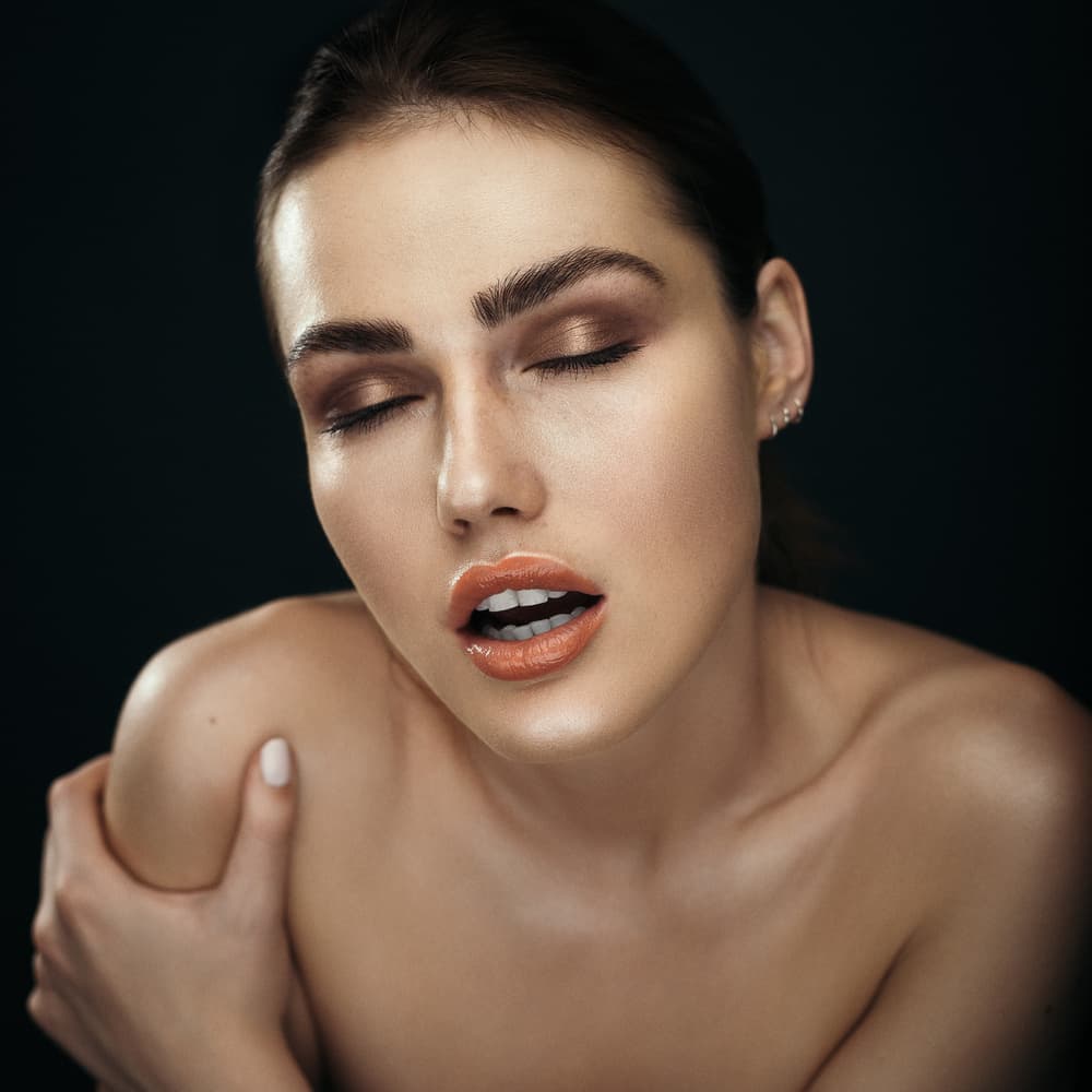 Glowing Beauty Portrait by Martin Krystynek MQEP — canvas wall art