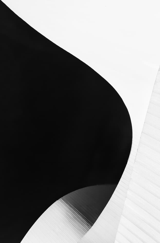 Abstract Monochrome Flow by Peter Pfeiffer — canvas wall art