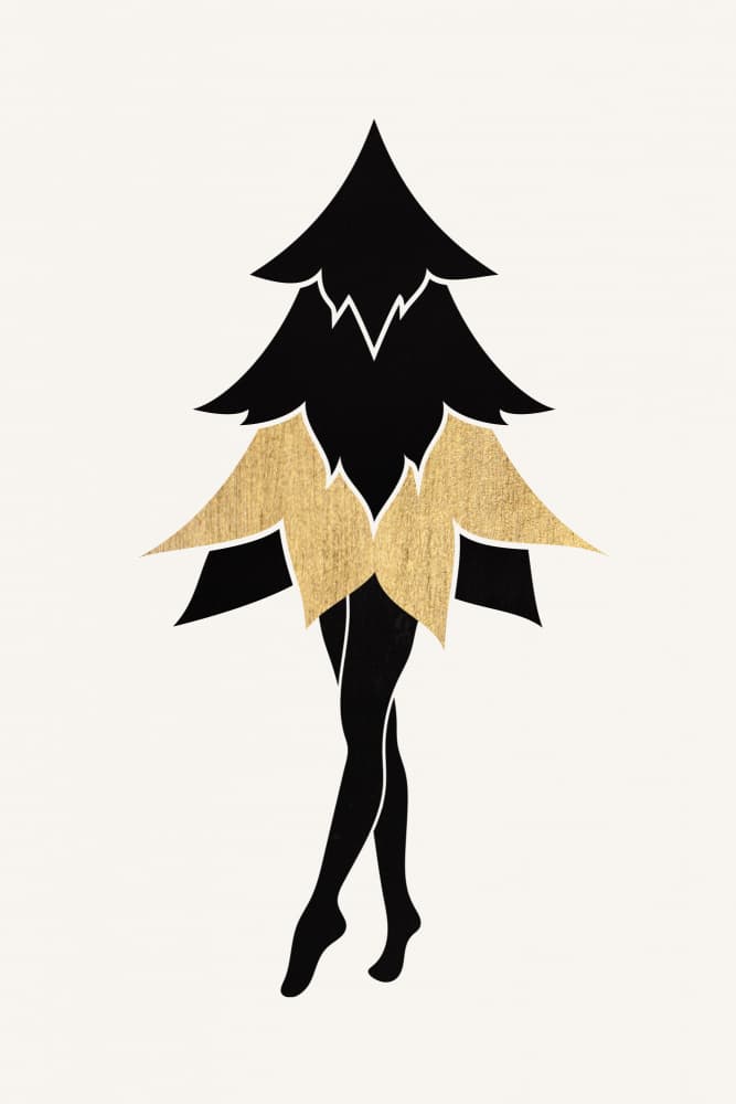 Lady Gaga At Christmas (vers.2) by Kubistika — canvas wall art