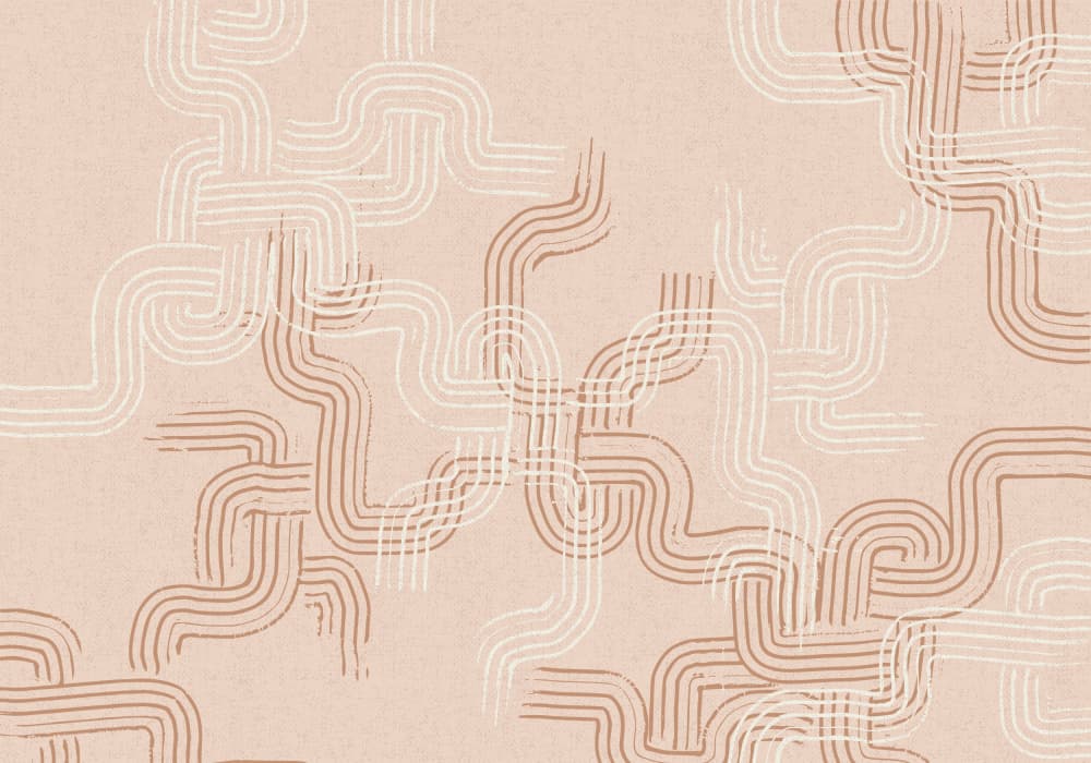 Blush Wavy Pattern by Annick — canvas wall art