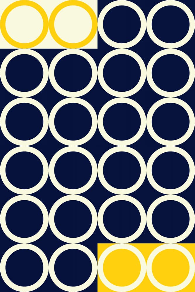 Bold Geometric Circles by Petr Strnad — canvas wall art