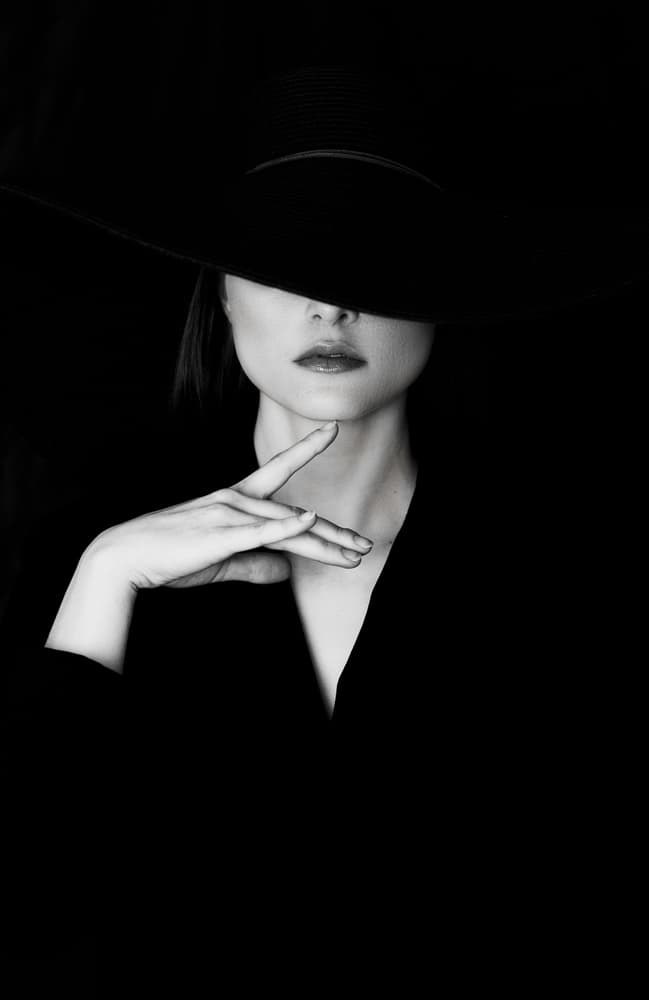 Mysterious Black Hat by Klaus Grimm — canvas wall art